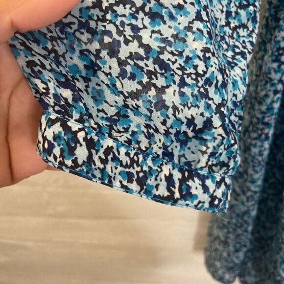 H&M Women‘s Dresses Long Sleeves Short Mini Dress V Neck Tie Waist Dress - Picture 8 of 9